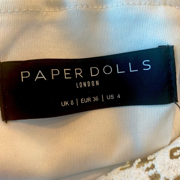 paper dolls crochet floral small dress - Picture 2 of 4